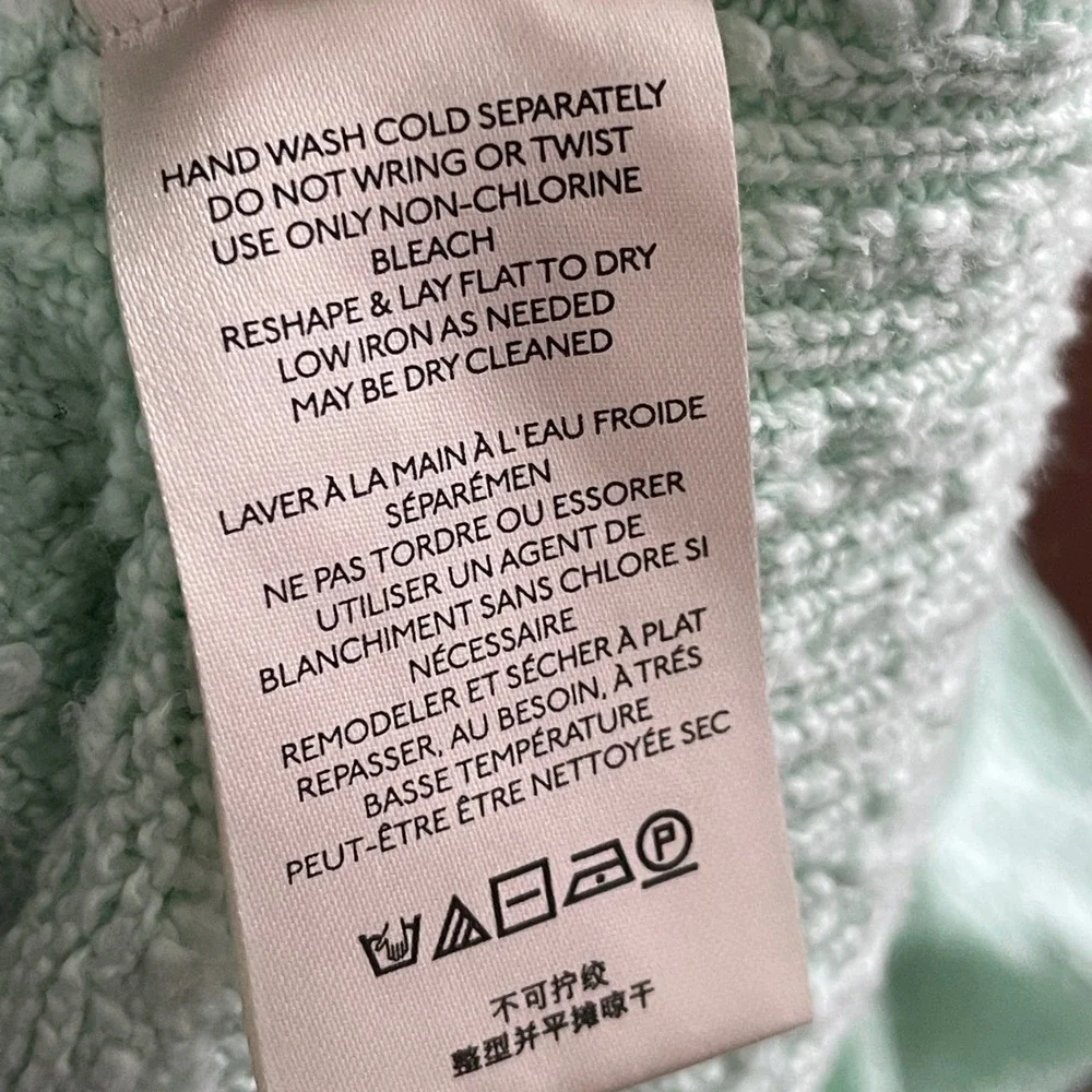 Free People Cardigan Womens XS Mint Green Textured Knit V-Neck Boho Sweater